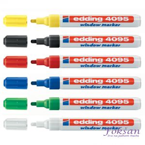 Marker za staklo Edding E - 4095, obli vrh