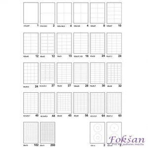 Nalepnica 105x67mm format A4/8
