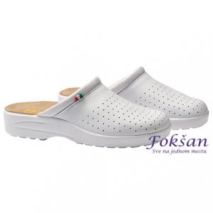 Plitke kožne, radne klompe - Panda Zuma