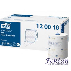 Tork H1 Matic premium, ručni papirni ubrus u rolni, beli 120016