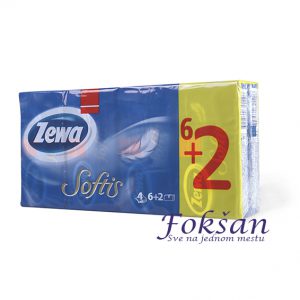 Zewa Papirne maramice Softis 6+2 gratis