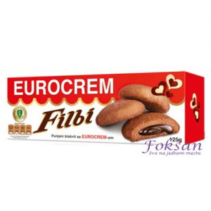 Eurocrem Filbi keks 125g