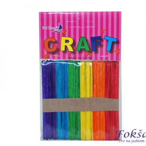 Drveni štapići za ručnu izradu miks 6 boja 100/1