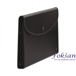 Mapa kongresna A4 PP s dugmetom Exafolio crna