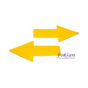 Strelice za podno obeležavanje 10/1 žute boje Tarifold