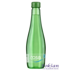 Rosa voda gazirana staklena ambalaža 0,33L